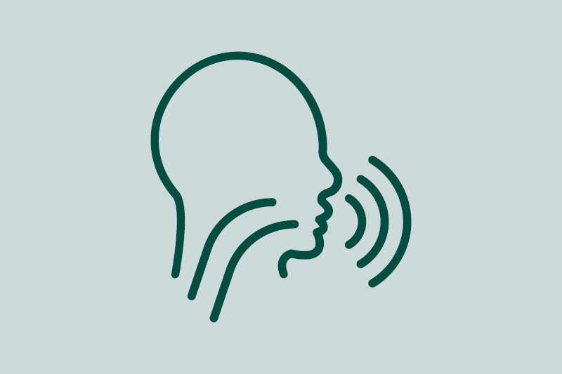 Speech therapy icon