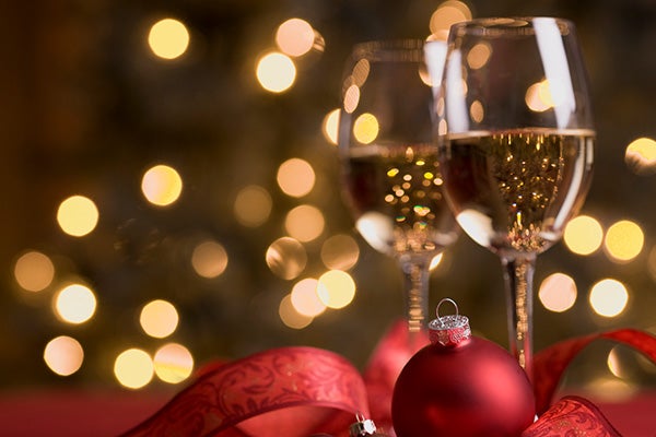 Wine in front of Tree