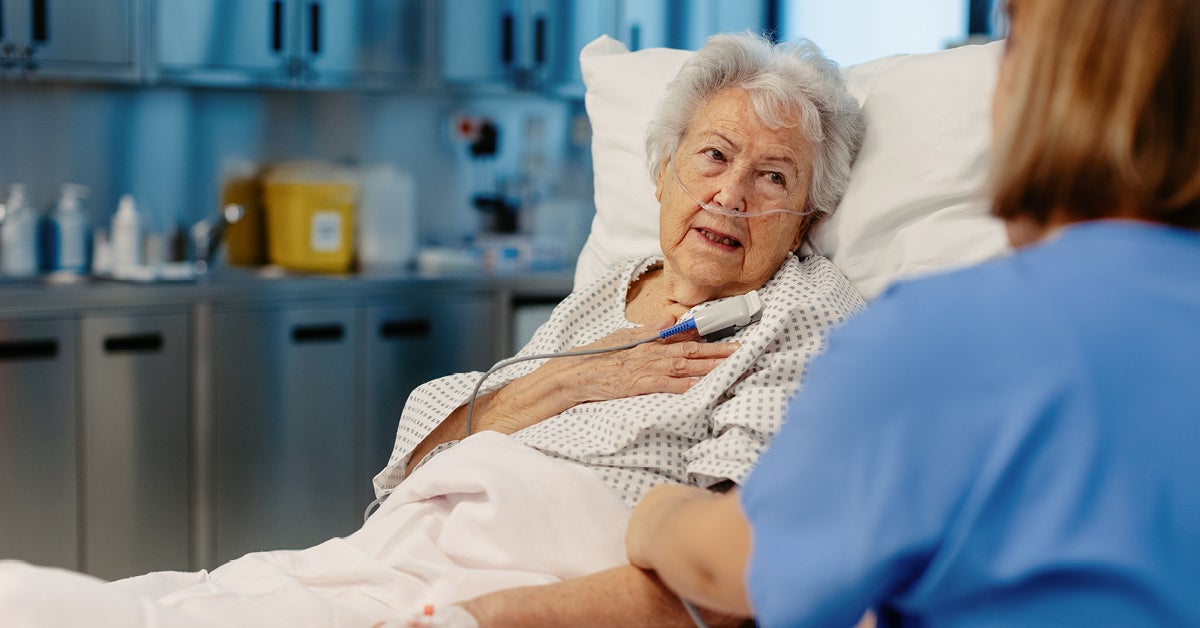 woman in emergency room