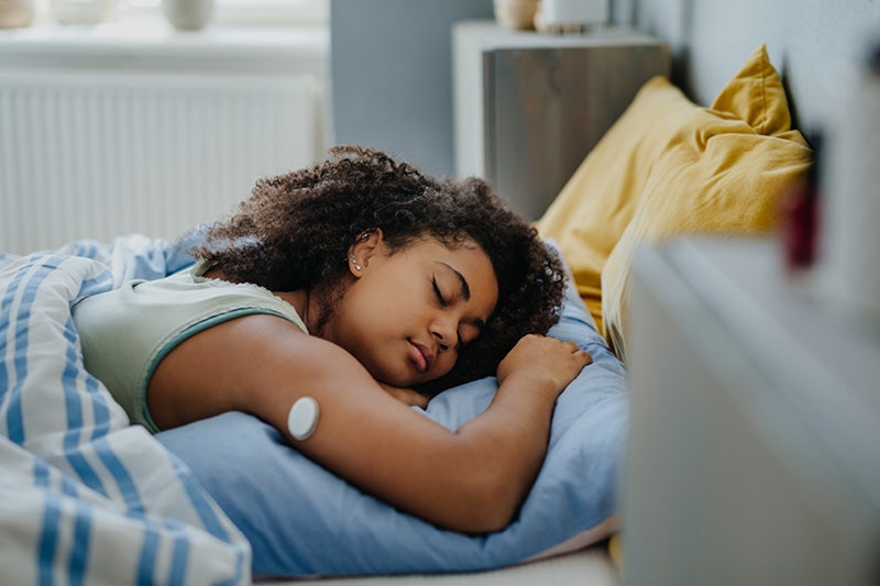 Teenage girl sleeping
