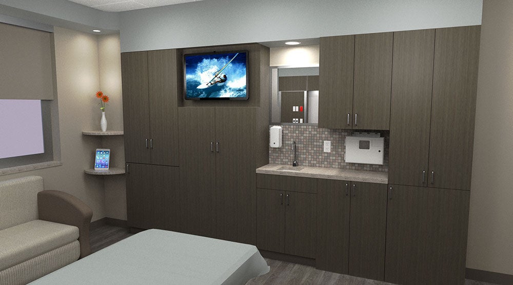 Patient Room Rendering 2