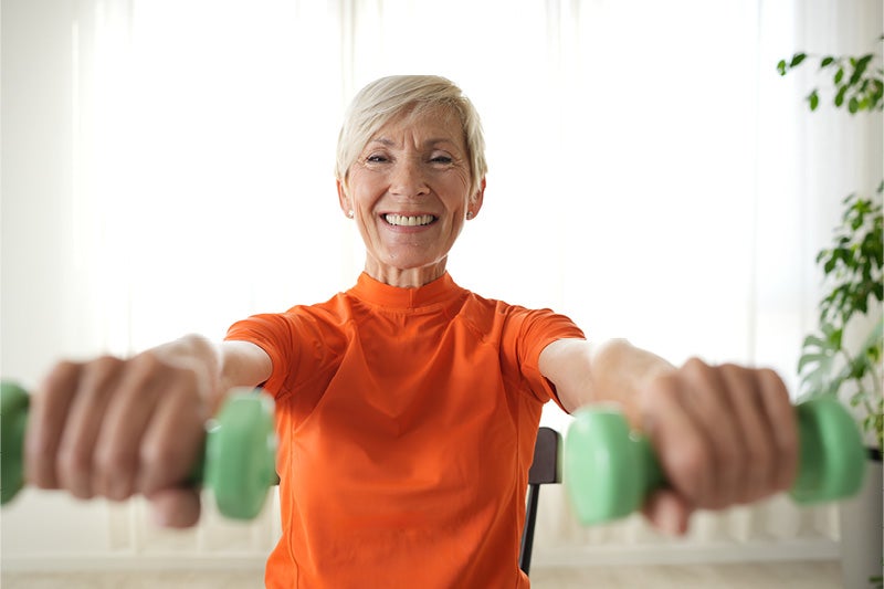 Light strength training during MercyOne diabetes fitness program