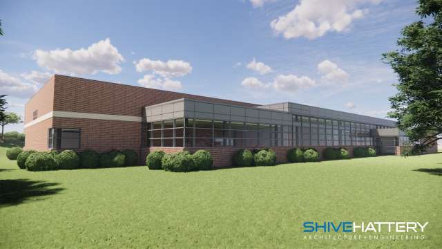 An architectual rendering of Genesis Family Medicine building.