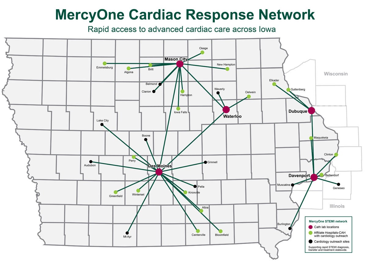 Cardiac Response Network Heart Map
