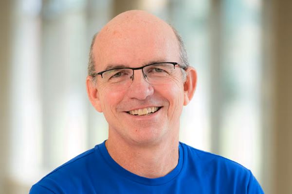 Pat Finan has been a runner his entire adult life. Marathons, 5Ks, even relay runs in his community for a well-known cancer nonprofit. But when a prostate cancer diagnosis in 2021 sidelined him, it was only temporary thanks to MercyOne Richard Deming Cancer Center’s advanced CyberKnife robotic technology.  CyberKnife is a sophisticated system that delivers precisely focused radiation to tumors using real-time, image-guided robotics. It is a highly effective treatment for many localized tumors. There are no incisions or anesthesia, and side effects are minimal. CyberKnife can treat difficult-to-target sections of the body including the brain, spine, prostate, liver, lungs, head, neck and other areas that other methods or systems cannot reach.  Today, four and a half years after completing CyberKnife therapy, the 62-year-old married father of three from Knoxville says his prostate-specific antigen (PSA) levels are the “lowest they’ve ever been.”     Finan had a choice of treatment options including surgery and traditional radiation. He had mixed feelings about going the surgical route and decided that radiation treatments were the right choice for him. “However, I wasn’t excited to make 28 trips from Knoxville to Des Moines for treatment,” he said. That’s when  Richard Deming, MD, medical director of the MercyOne Richard Deming Cancer, suggested CyberKnife, requiring just five treatment sessions in most cases. Finan would be the first MercyOne patient, and the first in the state of Iowa to receive prostate cancer treatment using CyberKnife. “CyberKnife is able to target cancer with sub-millimeter accuracy,” explains Deming. “Better accuracy means a lower dose of radiation to nearby healthy tissue, and this means fewer side-effects for the patient.” Fewer visits and minimal side effects were the selling point for Finan due to his busy lifestyle. When he’s not volunteering 40 hours a week at his local food bank, he’s training for his next 5K or organizing and running in the Knoxville Cancer Relay (KCR), which has raised more than $280,000 for cancer research and patient support in its 11-year history. “I was running in the KCR long before my diagnosis, but now it hits a lot closer to home for me,” says Finan. “My teammates stand behind me, and at the same time look to me as an example of what we’re all working toward. I’m not just a runner, I’ve actually benefited from the research – and without the research, we wouldn’t have technology like CyberKnife.” In 2024, Richard Deming Cancer Center performed 811 CyberKnife treatments. Learn more about CyberKnife at https://www.mercyone.org/services/robotic-surgery/treatment-and-procedures/cyberknife-radiosurgery